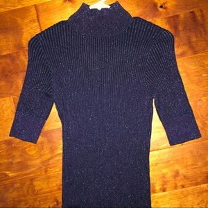 Shimmer mock neck shirt